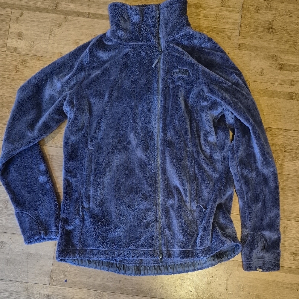 The North Face Navy Plush Full-Zip Fleece Jacket